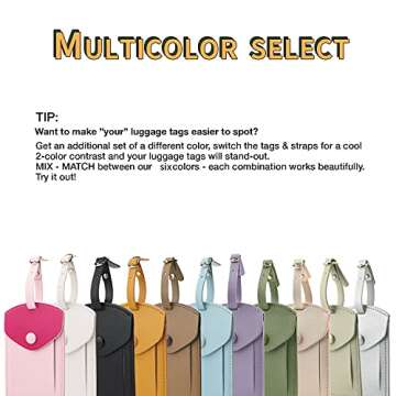 Kevancho Smart Luggage Tags - Stylish Travel ID Tags