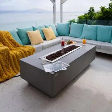 Granville Concrete Fire Pit - Modern Outdoor Heating Solution