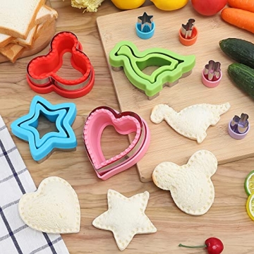 BakingWorld Sandwich Cutter Set for Kids Fun Meals