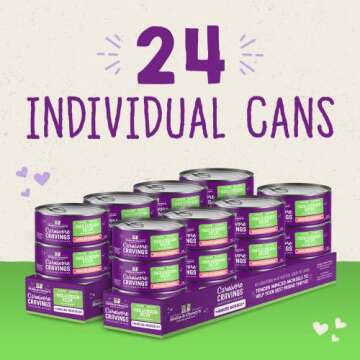 Stella & Chewy's Carnivore Cravings Minced Morsels Cans – Grain Free, Protein Rich Wet Cat Food – Cage-Free Chicken & Duck Recipe – (2.8 Ounce Cans, Case of 24)