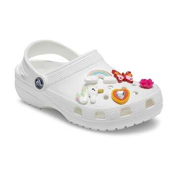 Crocs 5-Pack Unicorn Shoe Charms | Jibbitz, Plastic Fantastic Whimsical, One Size