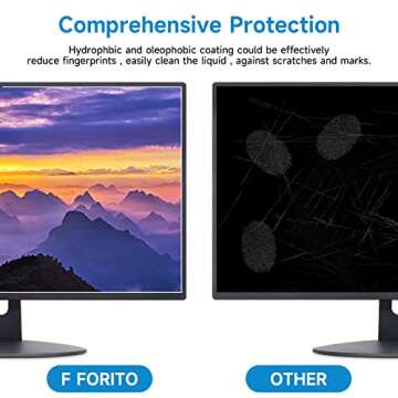 F FORITO 2-Pack 27 inch Anti Glare Matte Computer Screen Protector for 16:9 Monitor, Computer Screen Cover Compatible with 27" Sceptre/Acer/ASUS/Dell/LG/AOC/KOORUI/SAMSUNG/HP Desktop