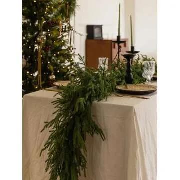 MISSPIN 6FT Artificial Norfolk Pine Garlands for Festive Decor