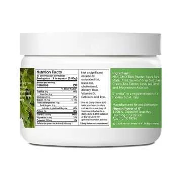 HumanN SuperBeets Energy Plus with Grape Seed Extract - Beet Root Powder, Green Tea Extract, Caffeine, Vitamin C - Non-GMO - 5.87oz