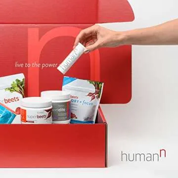 HumanN SuperBeets Energy Plus with Grape Seed Extract - Beet Root Powder, Green Tea Extract, Caffeine, Vitamin C - Non-GMO - 5.87oz