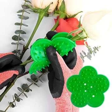 4PCS Garden Pruning Shears Scissors Kit, Rose Thorn Remover, Tree Pruner Hand Tools, Cordless Trimmer & Floral Gloves for Gardening Flower Arrangement