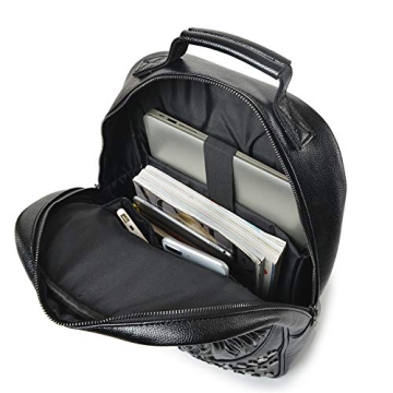 Stylish 3D Lion Leather Laptop Backpack for All Ages