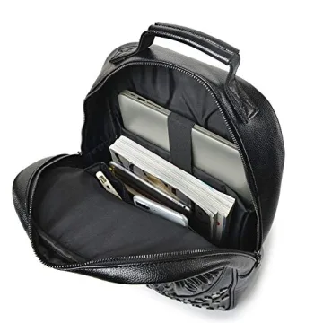 Stylish 3D Lion Leather Laptop Backpack for All Ages