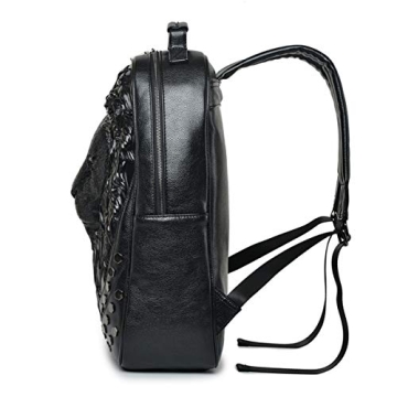 Stylish 3D Lion Leather Laptop Backpack for All Ages