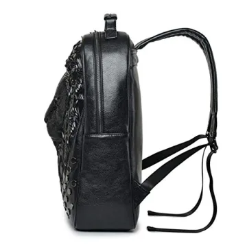 Stylish 3D Lion Leather Laptop Backpack for All Ages