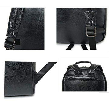 Stylish 3D Lion Leather Laptop Backpack for All Ages