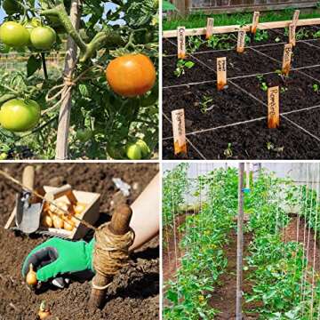 Tenn Well Jute Twine, 164 Feet 4mm Natural Garden Twine Rope for Crafts, Gardening, Gift Wrapping, Packing, Recycling, Christmas Ornaments, Holiday Decorations