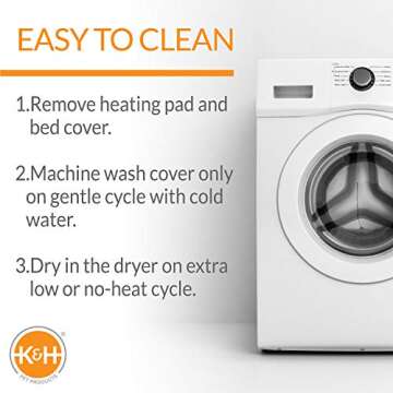 K&H Heated Pet Bed with Orthopedic Support for Cats