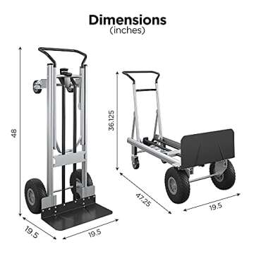 Cosco 2-in-1 Hybrid Handtruck for Versatile Use