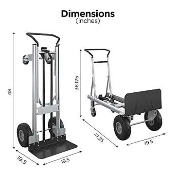 Cosco 2-in-1 Hybrid Handtruck for Versatile Use