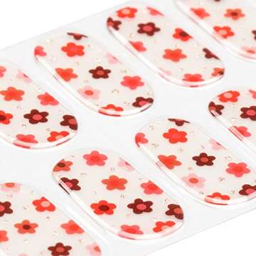 MOMSON Semi Cured Gel Nail Strips - 20 Real Gel Nail Polish Stickers for Salon-Quality Nail Art at H...