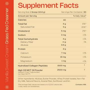 LevelUp Creamer, with Energizing MCT Oil and Collagen Peptides, Keto Coffee Creamer, Supports Natura...