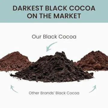 THE COCOA TRADER – Black Cocoa Powder for Baking 1Lb – Darkest Dutch Processed, Alkalized, Unsweetened Chocolate Flavor | Natural Food Coloring Substitute | Vegan, Gluten- & Sugar-Free, Keto Friendly