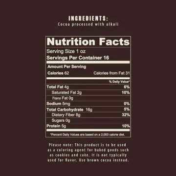 THE COCOA TRADER – Black Cocoa Powder for Baking 1Lb – Darkest Dutch Processed, Alkalized, Unsweetened Chocolate Flavor | Natural Food Coloring Substitute | Vegan, Gluten- & Sugar-Free, Keto Friendly