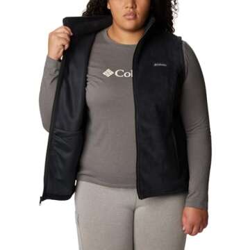 Columbia Women's Benton Springs Fleece Vest - Black X-Small