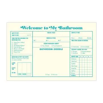Knock Knock Bathroom Guest Book, Funny Guest Bathroom Book & Gift for Adults, Fill-in-the-Blank Book, 112 Pages