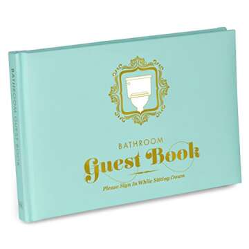 Knock Knock Bathroom Guest Book, Funny Guest Bathroom Book & Gift for Adults, Fill-in-the-Blank Book, 112 Pages