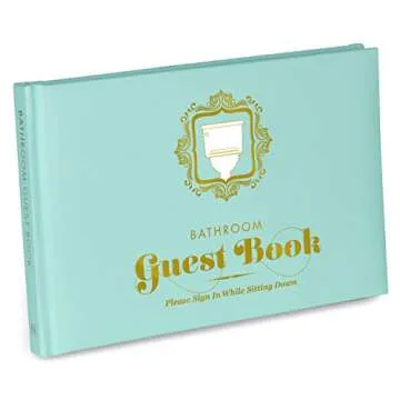 Knock Knock Bathroom Guest Book, Funny Guest Bathroom Book & Gift for Adults, Fill-in-the-Blank Book, 112 Pages