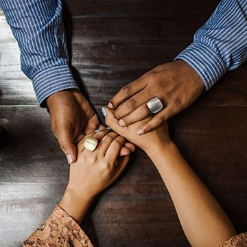 Aprilery Gold Silver Chunky Statement Rings for Women