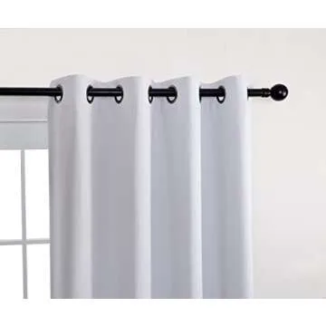 MIUCO Blackout Curtains - Room Darkening, Grommet Style, 52x95 Inch