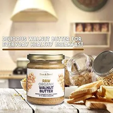 Sun & Seed Raw Organic Walnut Butter 250g - Purely Nutritious Spread