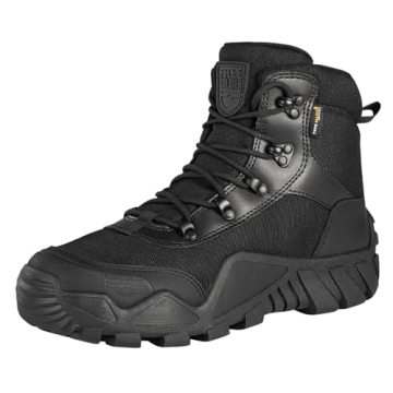 FREE SOLDIER Men's Waterproof Tactical Hiking Boots - All-Weather Performance