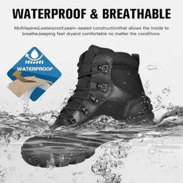 FREE SOLDIER Tactical Waterproof Hiking Boots for Men