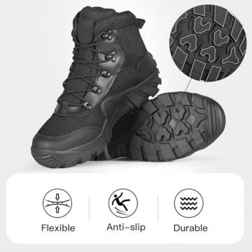 FREE SOLDIER Tactical Waterproof Hiking Boots for Men