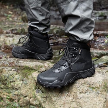 FREE SOLDIER Tactical Waterproof Hiking Boots for Men
