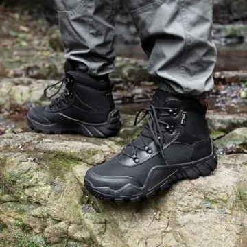 FREE SOLDIER Tactical Waterproof Hiking Boots for Men