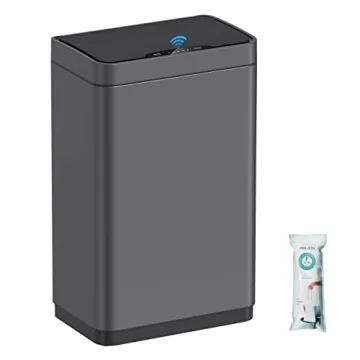 Mbillion 15G Touchless Trash Can - Stainless Steel Smart Sensor Bin