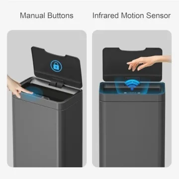 Mbillion 15G Touchless Stainless Steel Smart Trash Can