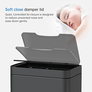 Mbillion 15G Touchless Stainless Steel Smart Trash Can