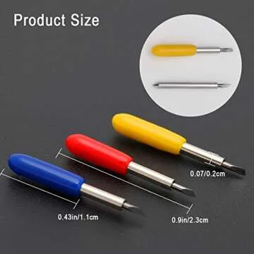 20 PCS 3rd Party Accessory Blades for Cricut, Luxiv Replacement Blade for Cricut Explore Air 2 Air, 10P 45°Blade for Cricut 5P 30°Cricut Replacement Blade for Expression 5P 60° Cutting Blades