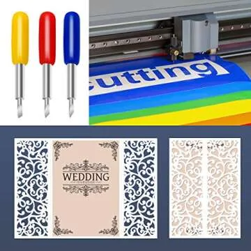 20 PCS 3rd Party Accessory Blades for Cricut, Luxiv Replacement Blade for Cricut Explore Air 2 Air, 10P 45°Blade for Cricut 5P 30°Cricut Replacement Blade for Expression 5P 60° Cutting Blades