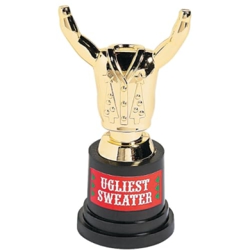 Fun Express Ugly Sweater Trophy for Holiday Parties