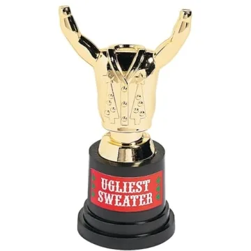 Fun Express Ugly Sweater Trophy for Holiday Parties