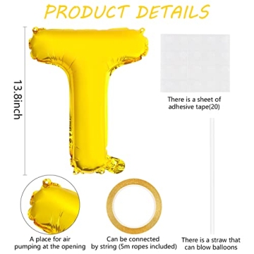 Kentucky Derby Gold Foil Balloons Banner for Celebrations