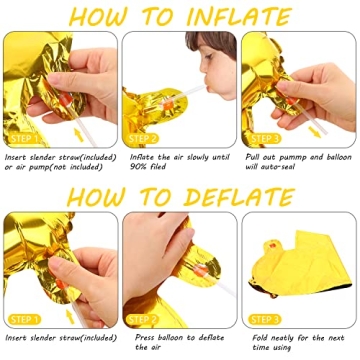 Kentucky Derby Gold Foil Balloons Banner for Celebrations