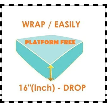 Elegant Comfort Top-Knot Tassle Pompom Fringe Ruffle Skirt Around Style Elastic Bed Wrap- Wrinkle Resistant 16 inch Drop, Queen/King, White