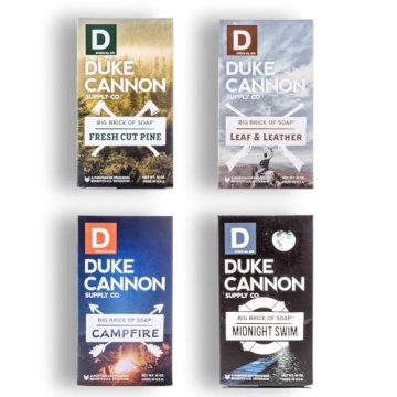 Duke Cannon Supply Co. FRONTIER 40 Big Brick of Soap Bar Variety, 4-Pack - Extra Large, Masculine Sc...