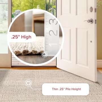 nuLOOM 6x9 Elfriede Jute & Cotton Hand Woven Area Rug, Natural, Solid Rustic Farmhouse Style, Weaved Design, Natural Fiber, For Bedroom, Living Room, Dining Room, Hallway, Office, Entryway