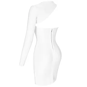 Maketina One Shoulder Bandage Dress for Elegant Occasions