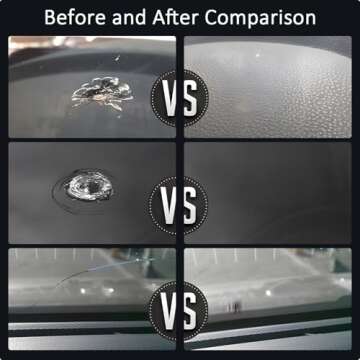 CAIJINEW Windshield Crack Chip Repair Kit: 2 Bottles for Quick Fixing and Home Use