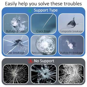 CAIJINEW Windshield Repair Kit for Quick Fixes & Chips